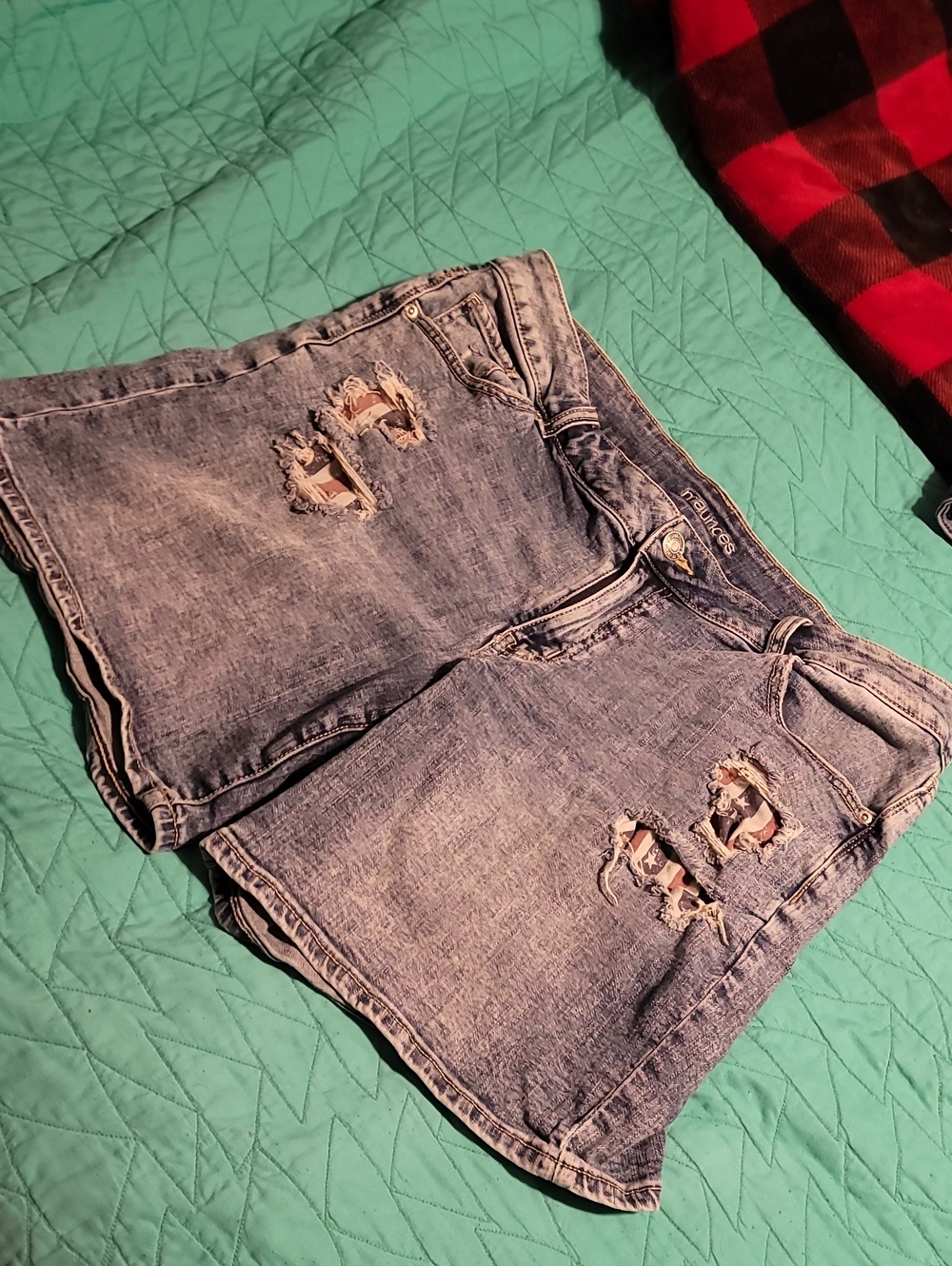 Maurices ☆ Patriotic Denim Jean Shorts